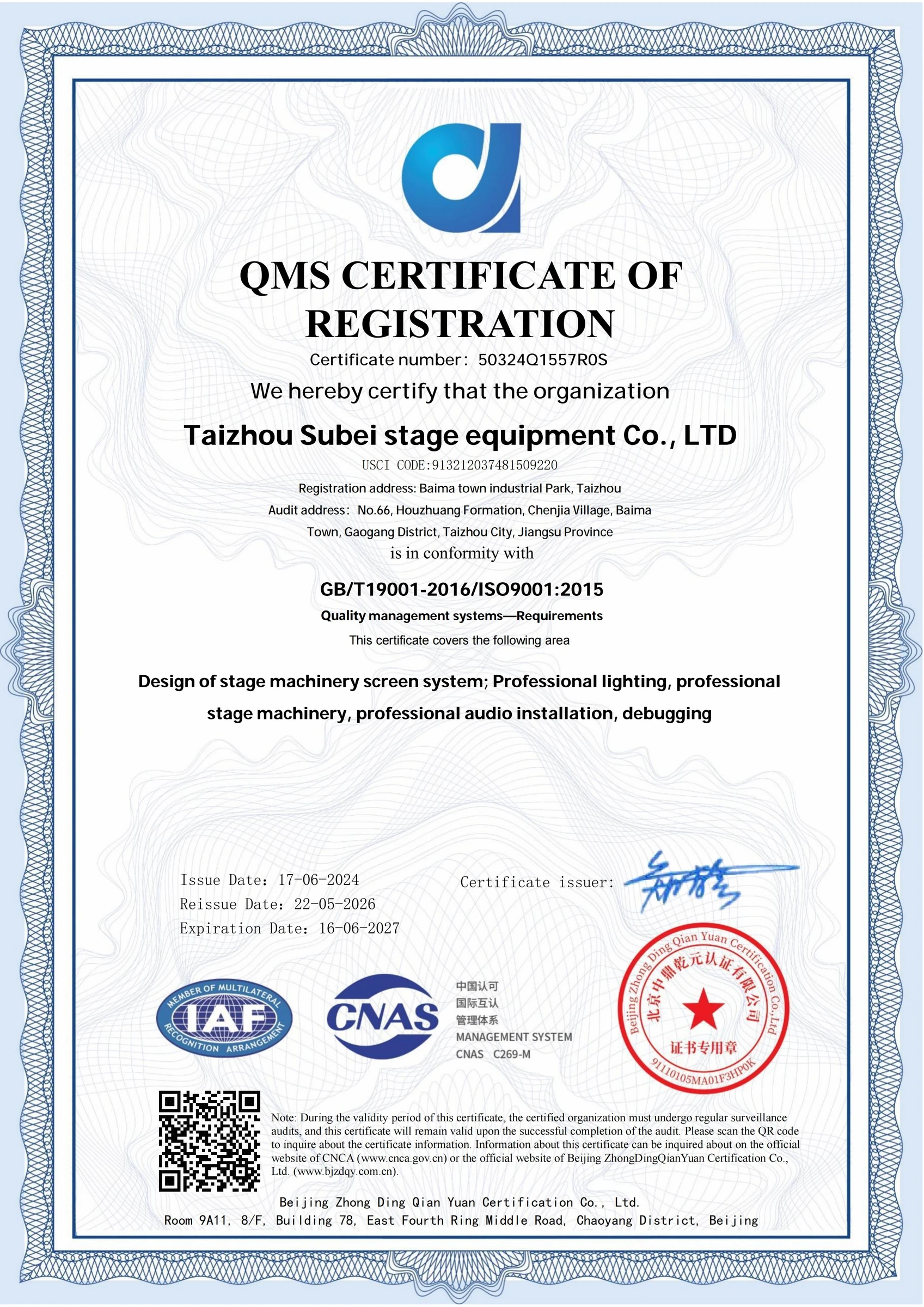 Quality Management · ISO 9001