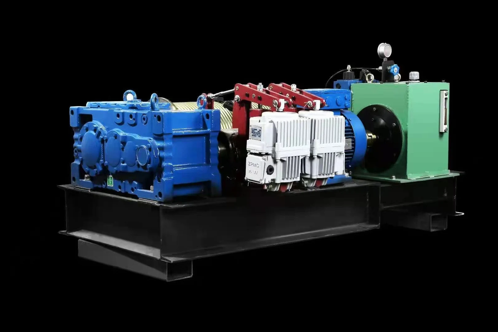 Fire curtain damping unit — product view 2